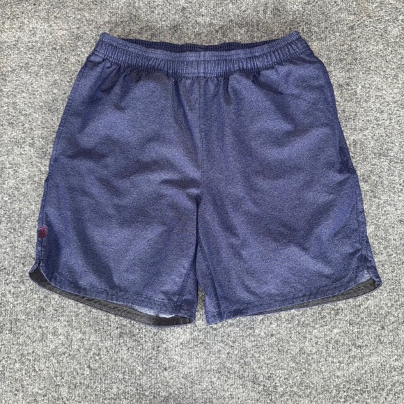 Rhone Shorts Mens Small Blue Lined Athletic Workout Running Training Activewear - Picture 1 of 11